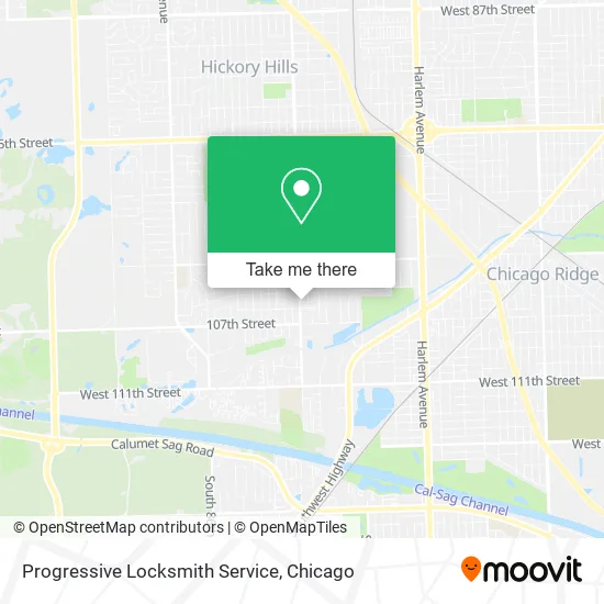 Progressive Locksmith Service map