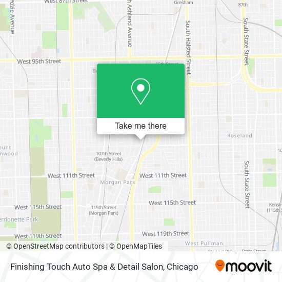 Mapa de Finishing Touch Auto Spa & Detail Salon