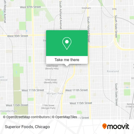 Superior Foods map