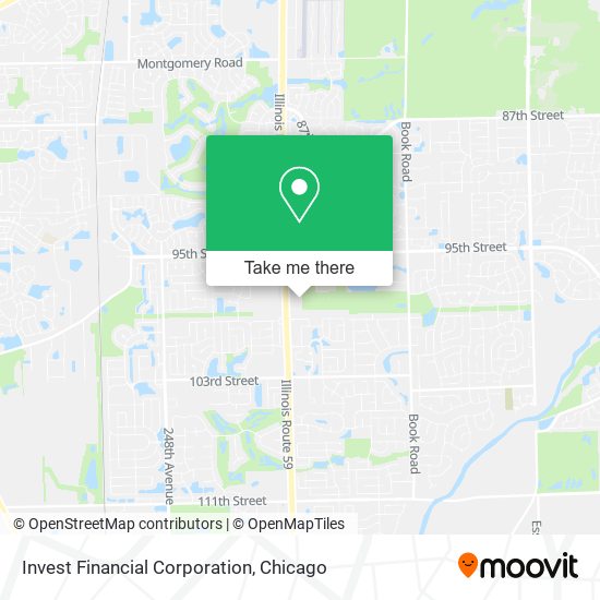 Invest Financial Corporation map