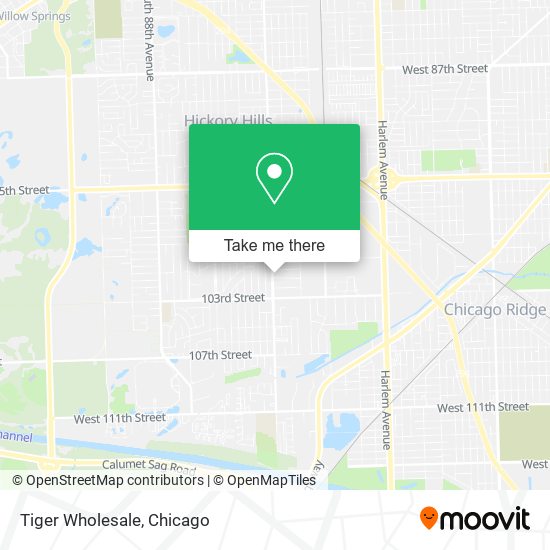 Mapa de Tiger Wholesale