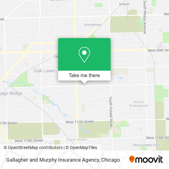 Gallagher and Murphy Insurance Agency map