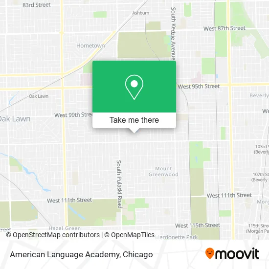 American Language Academy map
