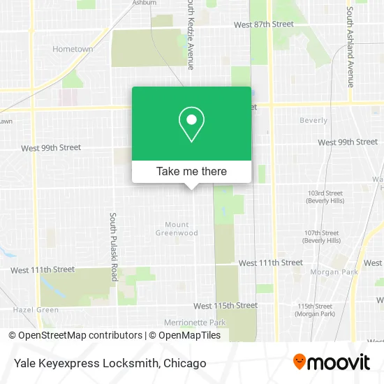 Yale Keyexpress Locksmith map