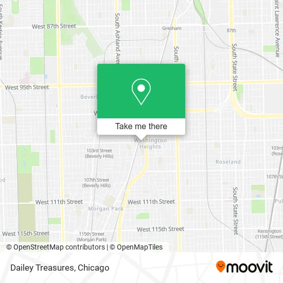 Dailey Treasures map