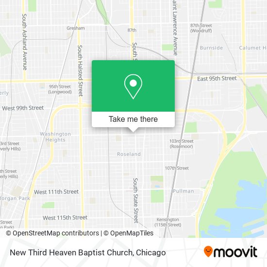New Third Heaven Baptist Church map