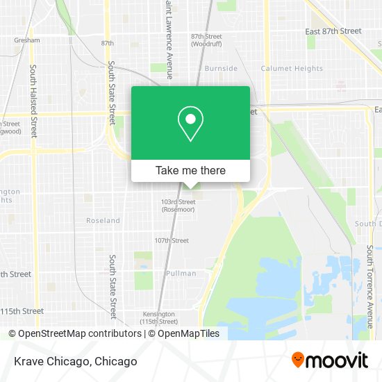 Mapa de Krave Chicago