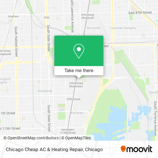 Chicago Cheap AC & Heating Repair map
