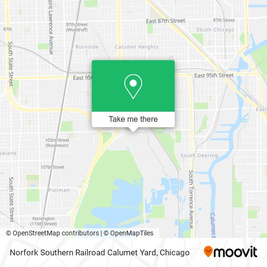 Norfork Southern Railroad Calumet Yard map