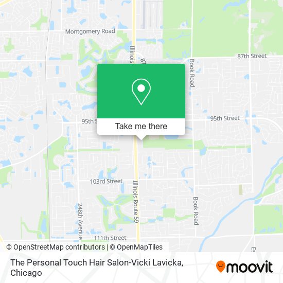 The Personal Touch Hair Salon-Vicki Lavicka map