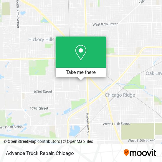 Advance Truck Repair map