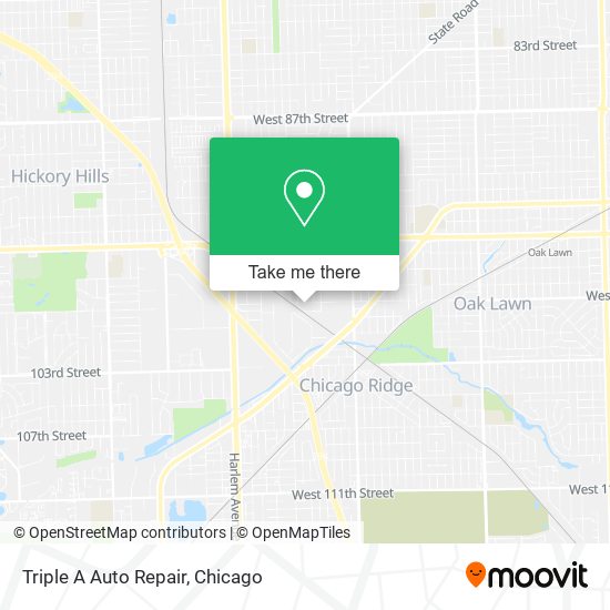 Triple A Auto Repair map