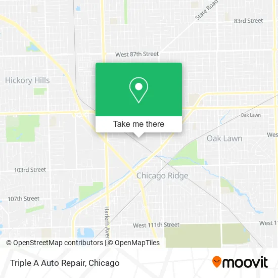 Triple A Auto Repair map