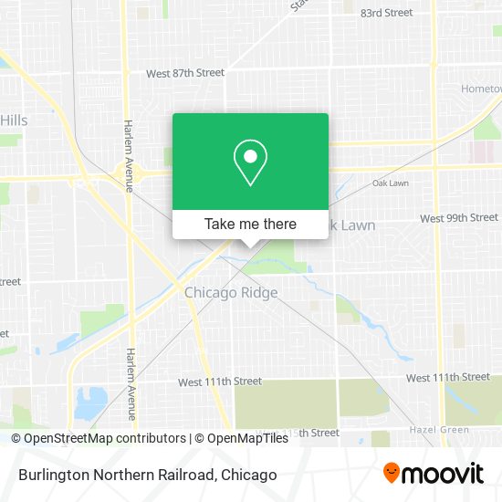 Burlington Northern Railroad map