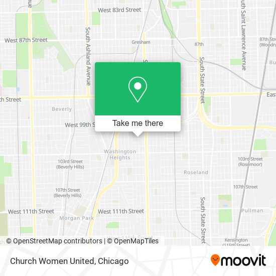 Church Women United map