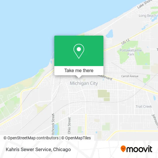 Kahn's Sewer Service map