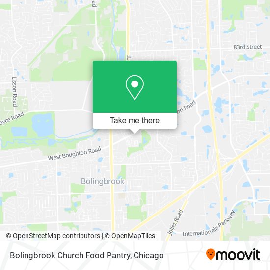 Mapa de Bolingbrook Church Food Pantry