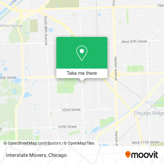 Mapa de Interstate Movers