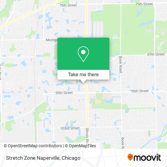 Stretch Zone Naperville map