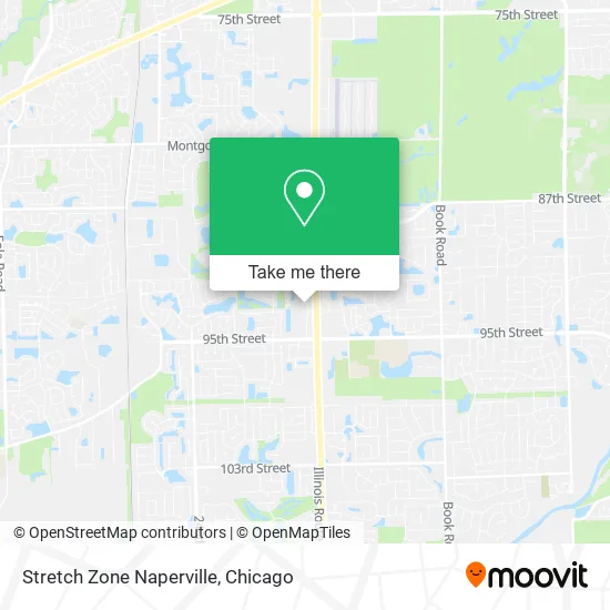 Stretch Zone Naperville map