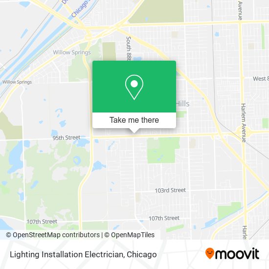 Lighting Installation Electrician map