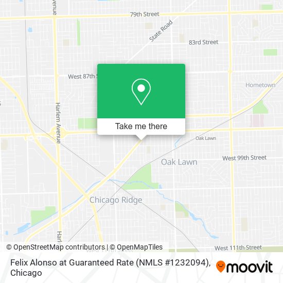 Mapa de Felix Alonso at Guaranteed Rate (NMLS #1232094)