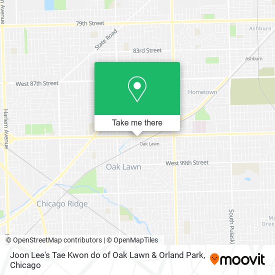 Mapa de Joon Lee's Tae Kwon do of Oak Lawn & Orland Park