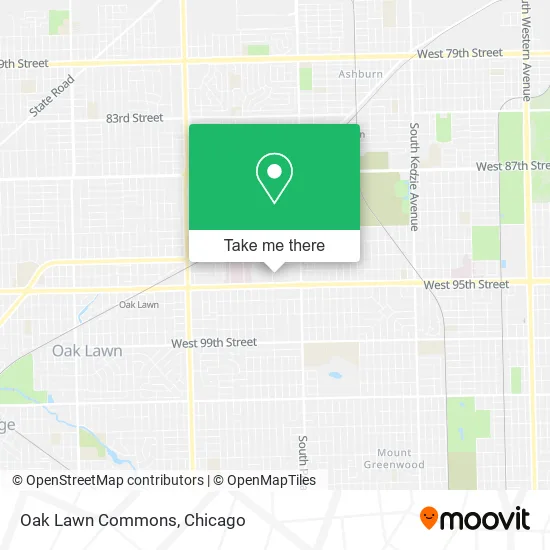 Oak Lawn Commons map