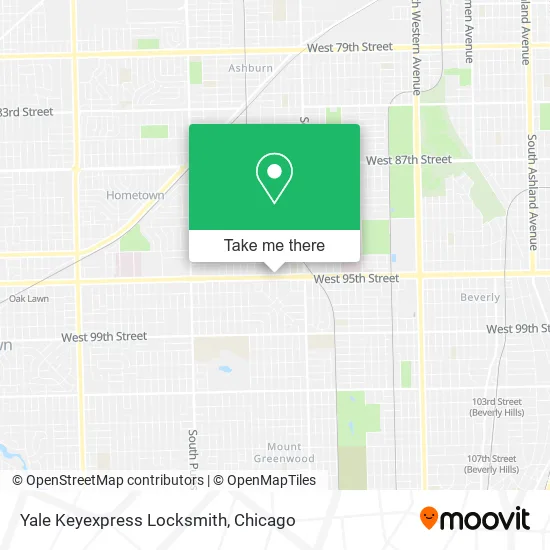 Yale Keyexpress Locksmith map