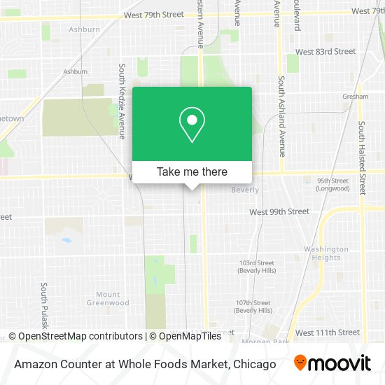 Mapa de Amazon Counter at Whole Foods Market