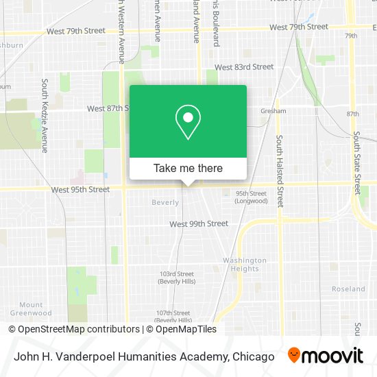 John H. Vanderpoel Humanities Academy map