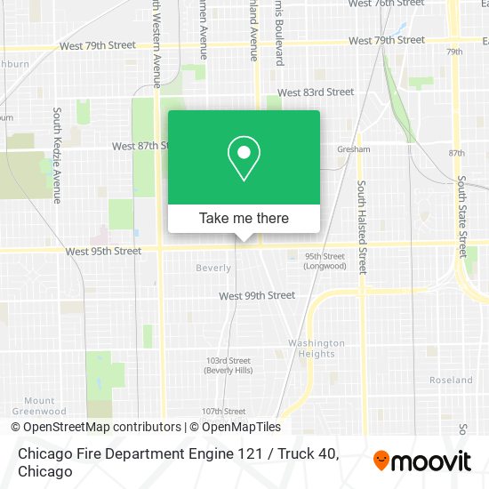 Chicago Fire Department Engine 121 / Truck 40 map