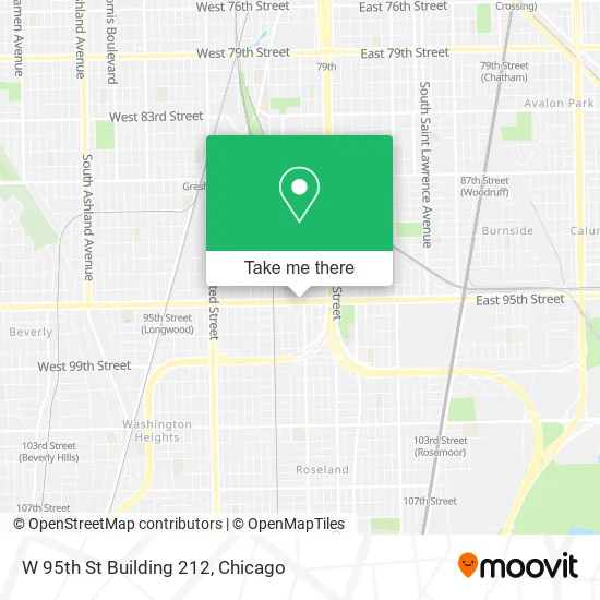 W 95th St Building 212 map