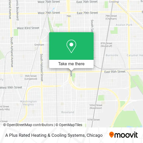 Mapa de A Plus Rated Heating & Cooling Systems