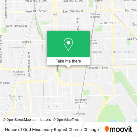 Mapa de House of God Missionary Baptist Church