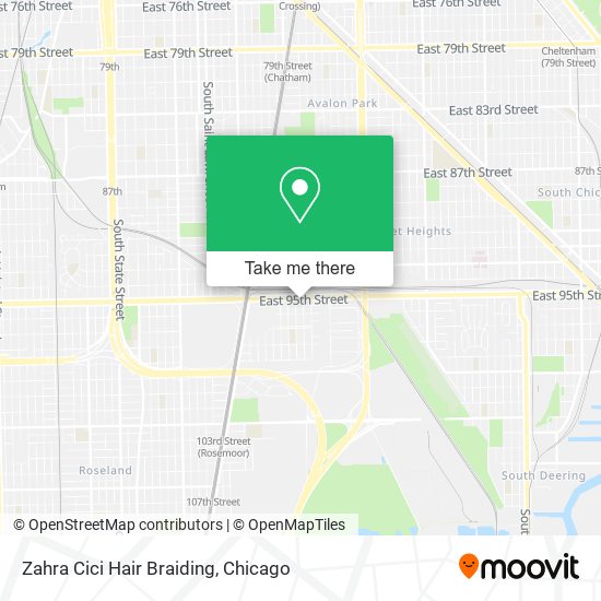 Mapa de Zahra Cici Hair Braiding