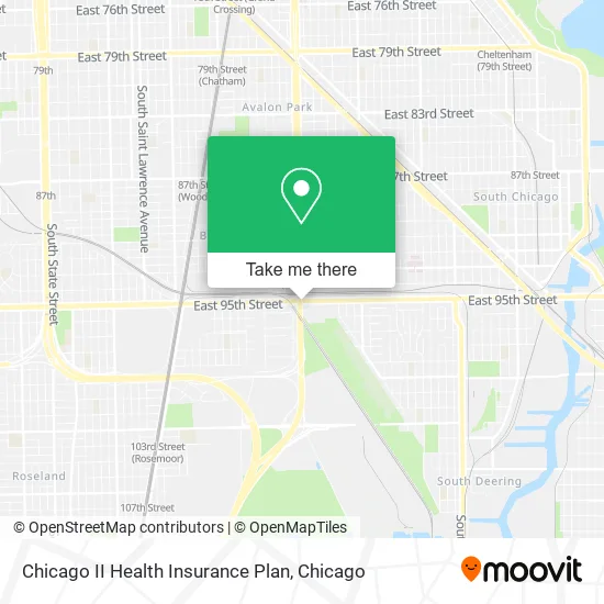 Chicago II Health Insurance Plan map