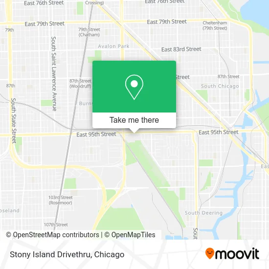 Stony Island Drivethru map