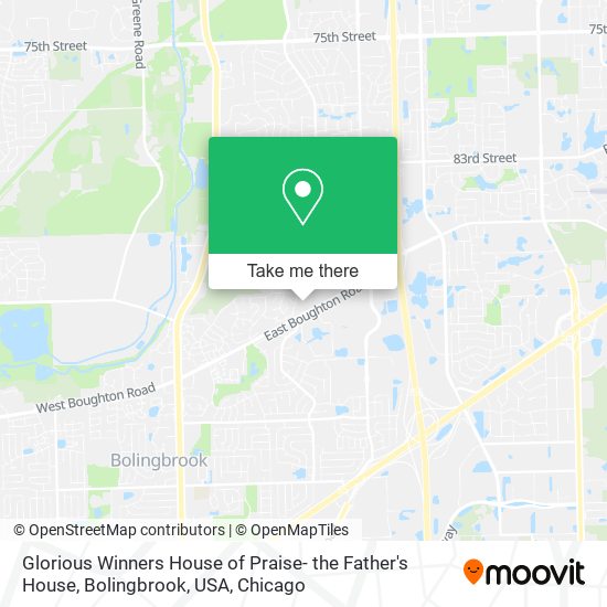 Mapa de Glorious Winners House of Praise- the Father's House, Bolingbrook, USA