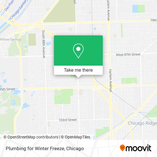 Plumbing for Winter Freeze map