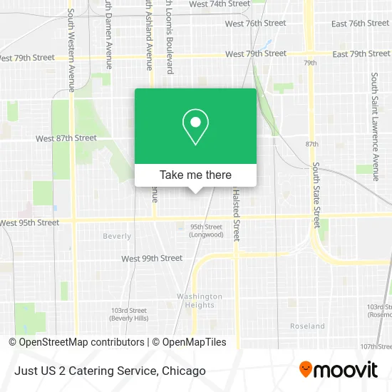 Just US 2 Catering Service map