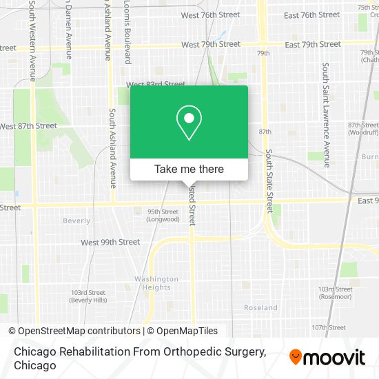 Chicago Rehabilitation From Orthopedic Surgery map