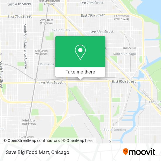 Save Big Food Mart map