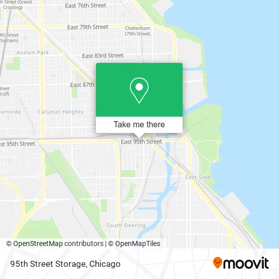 95th Street Storage map