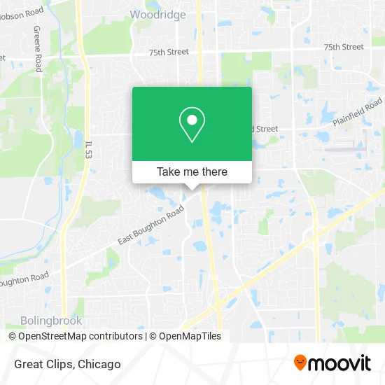 Great Clips map