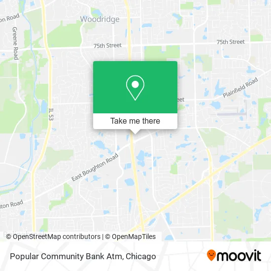 Popular Community Bank Atm map