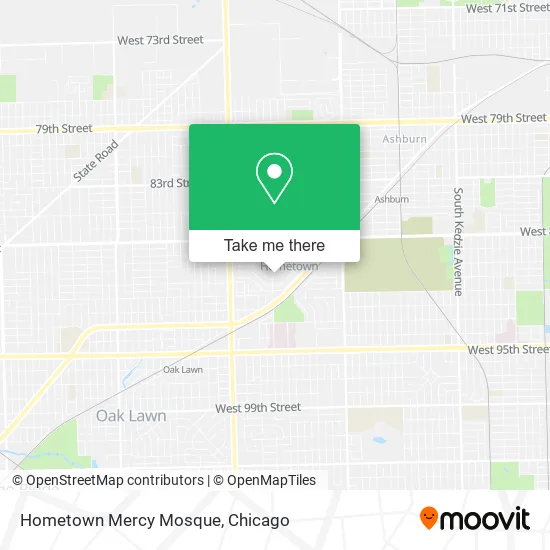 Hometown Mercy Mosque map