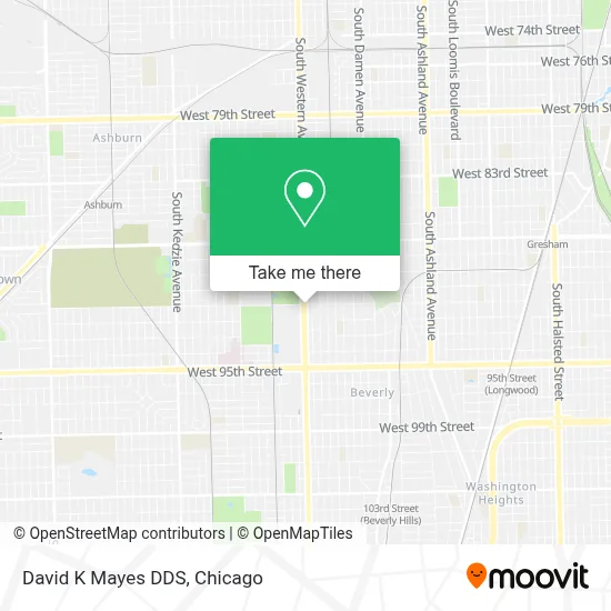 David K Mayes DDS map