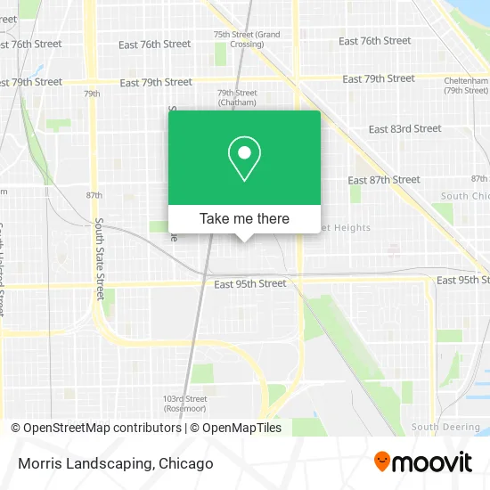 Morris Landscaping map