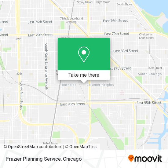 Mapa de Frazier Planning Service